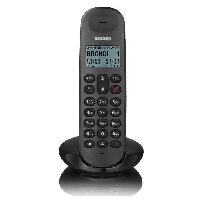 Brondi Lotus Schwarz Grosses Display Schnurloses Telefon (10279090)
