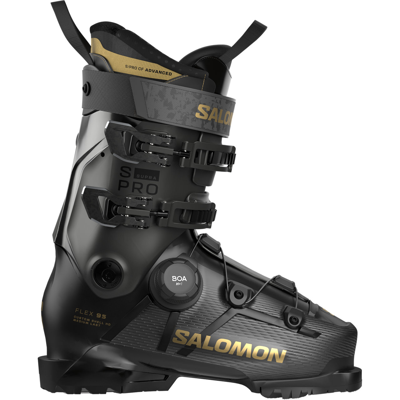 Salomon S/Pro Supra BOA 95 W black/beluga metal/gold metal - 23 / 23.5
