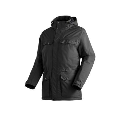 Funktionsjacke MAIER SPORTS "Knuth", Herren, Gr. 48, schwarz, 100% Polyester, Jacken Funktionsjacke, Herren Outdoorjacke, wind/wasserdichte Jacke, mTHERM Isolation