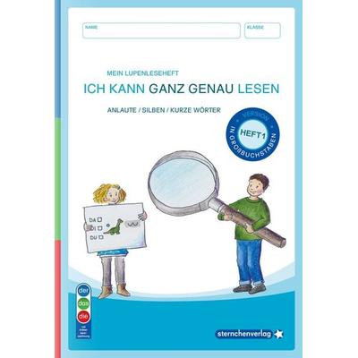 Mein Lupenleseheft 1 - Ich kann ganz genau lesen - Ausgabe: IN GROßBUCHSTABEN (DaZ), Taschenbuch von Sternchenverlag GmbH,Katrin Langhans,