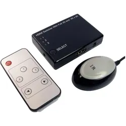 Cables Direct CDL 3 Port HDMI Switch with Remote, Switch Box