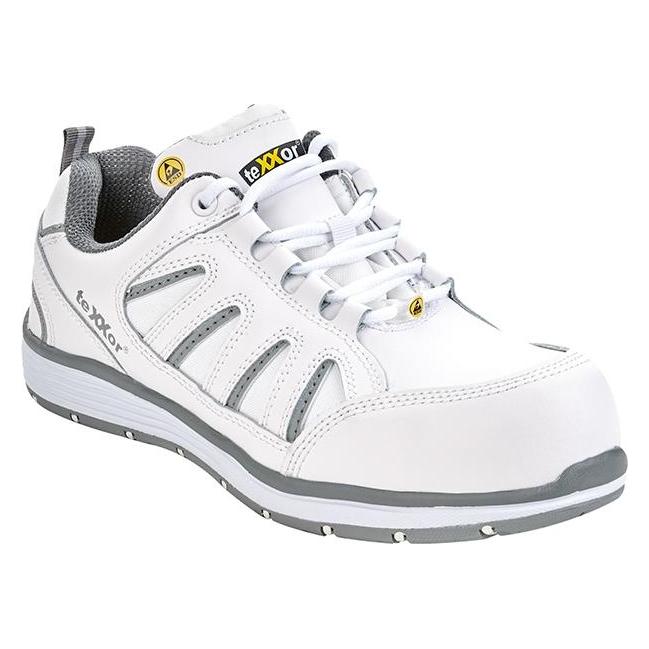 BIG Arbeitsschutz S3-ESD-Sicherheitshalbschuhe A weiss/grau,Gr.39 (S3, 39) (4031301053378)