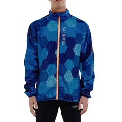 Salming Ultralite Jacket Men 2.0 Blau Muster Polyester Medium Herren