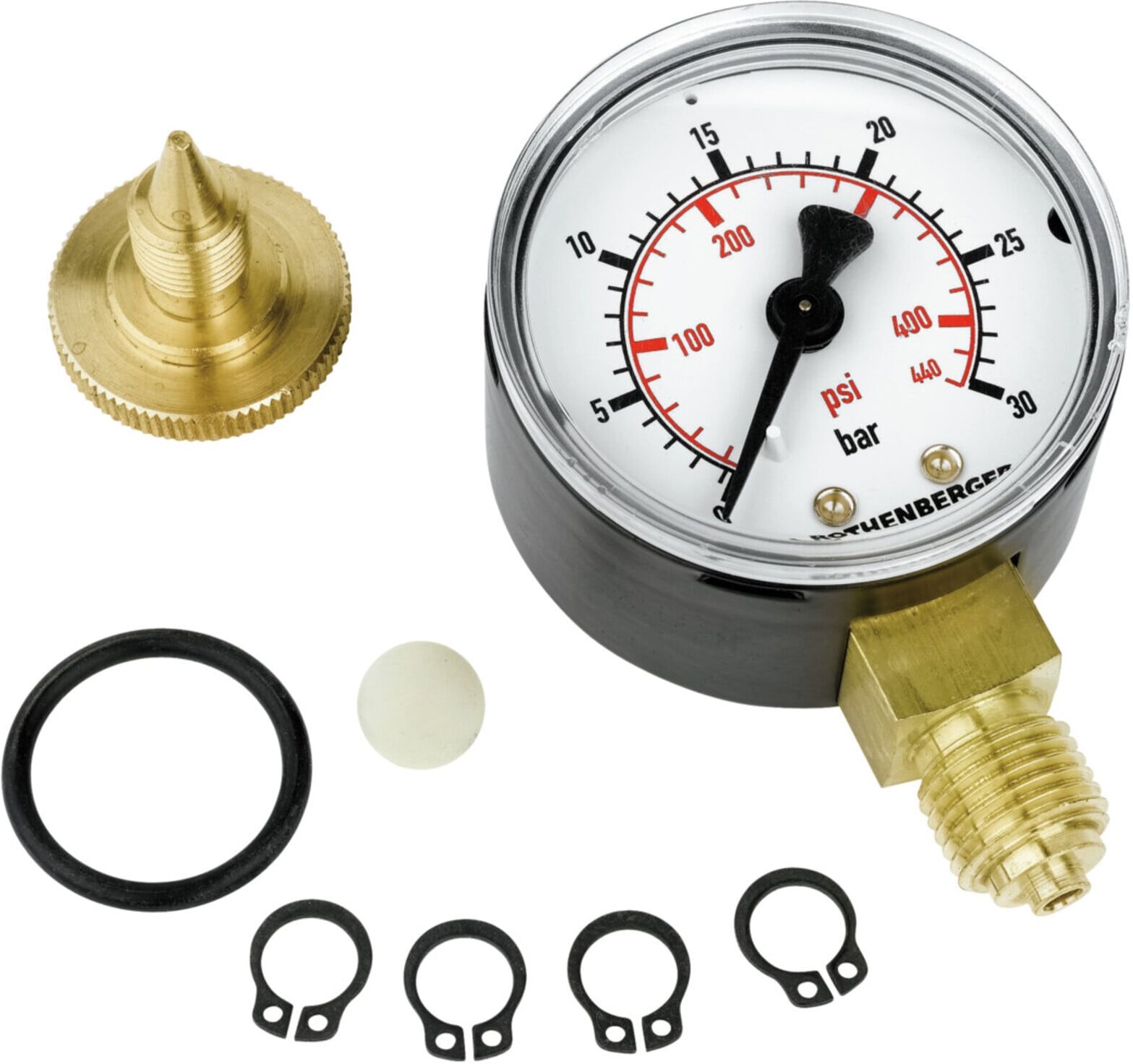 Rothenberger RP30 Druckprüfpumpe manuell für Wasser und Öl, 61130)