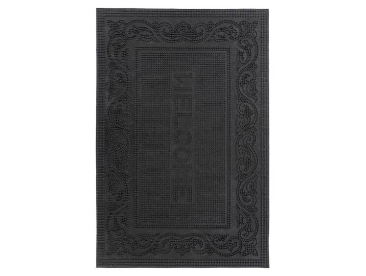 Fussmatte KAYOOM Elegant Entry 425 , schwarz (rot), B:40cm H:6mm L:60cm, Gummi, Teppiche, Fussmatte, Türmatte, Gummi, Eingang, Welcome