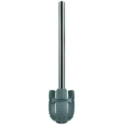 Spirella Silikon WC Bürste "JET" Ersatz Klobürste Innovativ, Flexibel, Hygienisch, Effektiv, Ergonomisch mit Sanitized Protection Silber