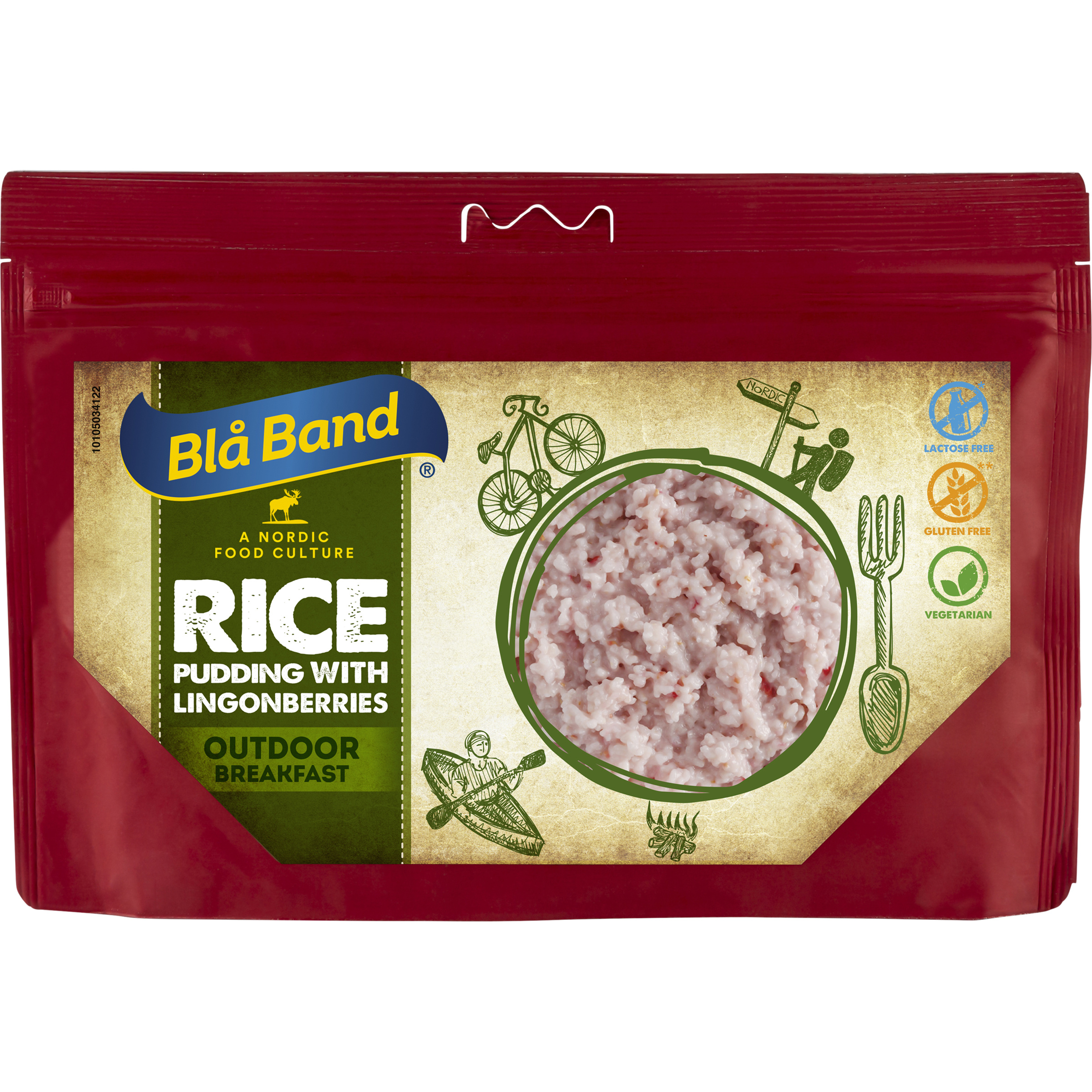 Blå Band Milchreis mit Preiselbeeren Trekkingnahrung Größe 155g