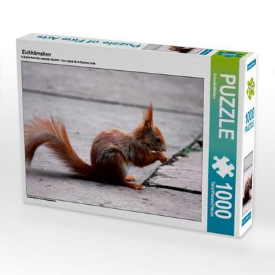 CALVENDO Puzzle Eichhörnchen | 1000 Teile Lege-Größe 64x48cm Foto-Puzzle für glückliche Stunden