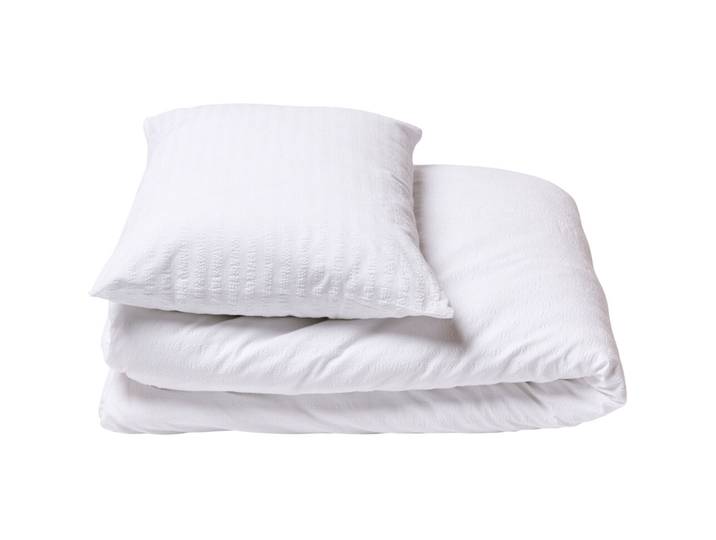 Journey Living Duvetbezug Kemeri white Einfarbig Baumwolle 160 x 210 cm - Material: Bio Baumwolle