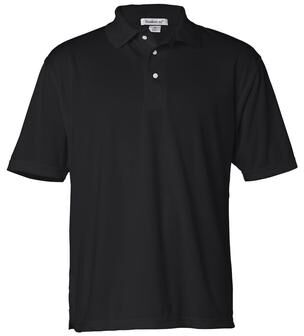 Sierra Pacific 0469 Moisture Free Mesh Polo Shirt in Black size 4XL   Polyester SP0469