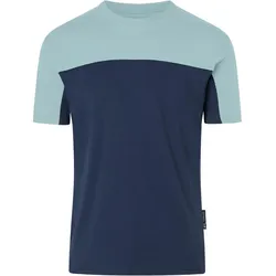 KÜBLER SHIRTS T-Shirt dunkelblau/eisblau S - 5220 6206-4844-S - dunkelblau/eisblau