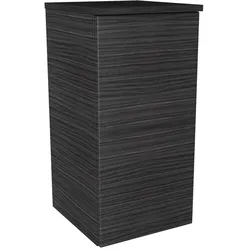 Lanzet Unterschrank 30 cm breit Anschlag links verschiedene Farben Dark Oak 100 Chrom glänzend 764mm