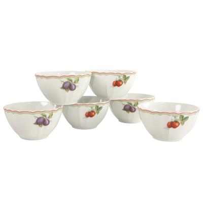 Müslischale CREATABLE "Flora Orchard", weiß, Porzellan, Schüsseln, Müslischale, Salatschale, Snackschale