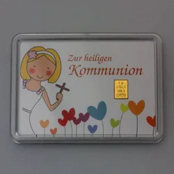 Goldbarren 1g "Mädchen/Heilige Kommunion" (Motiv)