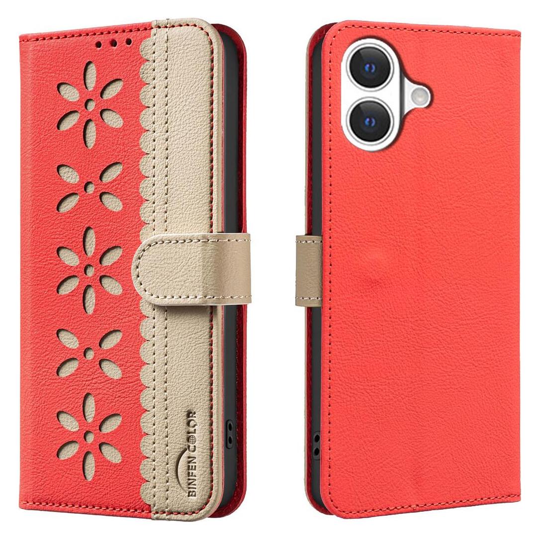 Binfen Color Ledertasche Floral (Apple iPhone 17) (61782323)