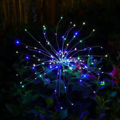 Useful Little Things Solar LED Firework Garden Lights Waterproof Dandelion Outdoor Landscape Decor multicolor 150 Led