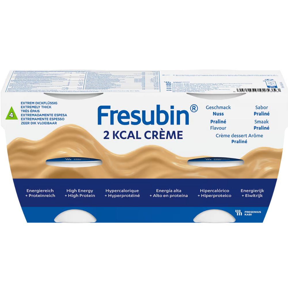 Fresubin 2 Kcal Crème Hypercaloric and Hypeproteic Supplement 4x125g Praline
