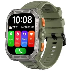 Blackview W80 Pro (Montre connectée - 1.91" - Position GPS précise) Vert (Grün, ohne SIM), Smartwatch