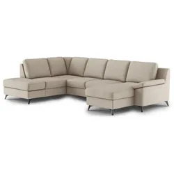 COTTA Wohnlandschaft Boom Stoff Beige Natural