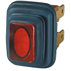 Bachmann 924.188 Wippenschalter Serie 3658 2-polig Ausschalter sw/rot 924188