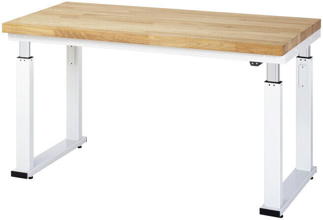 Établi à réglage en hauteur électrique STIER Premium, lxPxH 1500x700x740-1140 mm (907429)