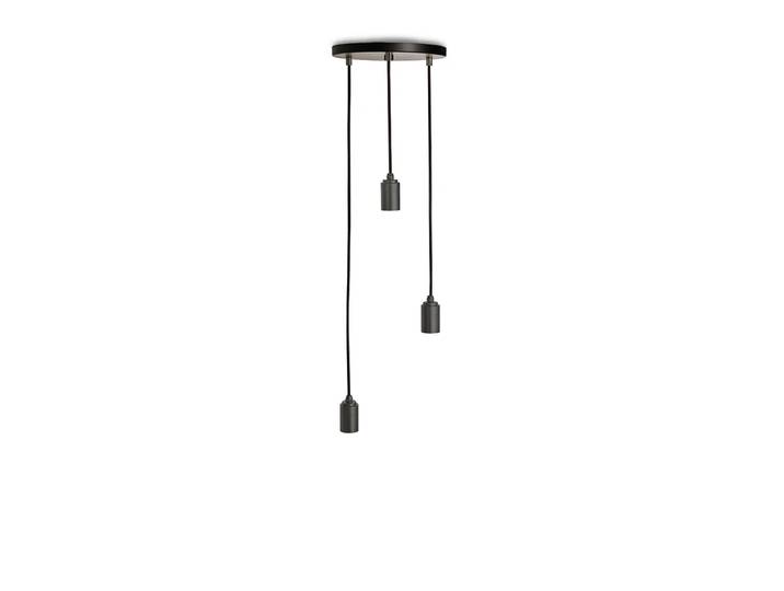Tala - Brass Triple Pendelleuchte, schwarz / Aluminium eloxiert