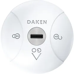 Daken Locks Saturn GO Fahrzeugschloss 2er-Set weiß