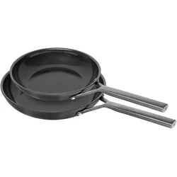 Zwilling 2er Set Milano Bratpfanne 24 + 28cm, Pfannenset + Topfset, Schwarz