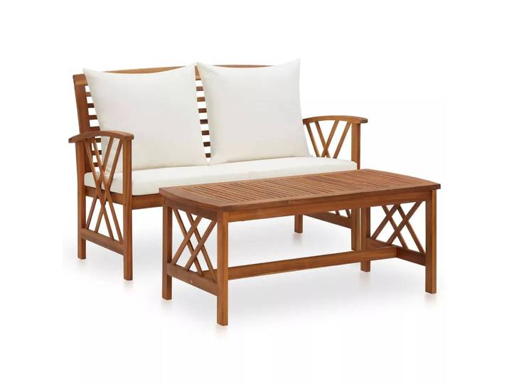 VidaXL - Gartenmöbel-set holz, One Size, Weiss