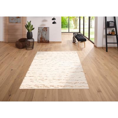 Wollteppich OTTO HOME "David" Gr. 31, beige (natur), B:90cm H:16mm L:160cm, Wolle, Teppiche, reine Wolle, handgewebt, weiche Haptik