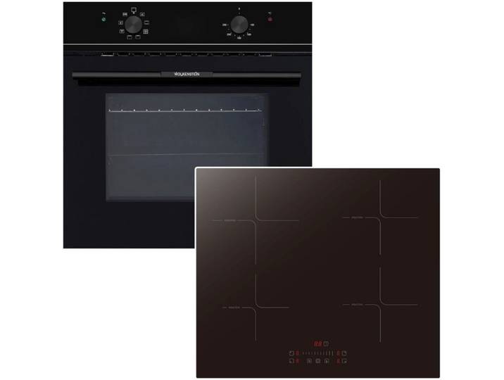 Wolkenstein Backofen-Set ECO Energieeffizienz A + PKM Induktionskochfeld Booster Touch Slider