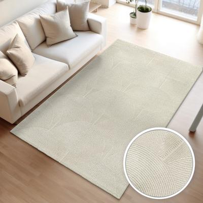Paco Home Modern Thin Area Rug with Curved Line Pattern