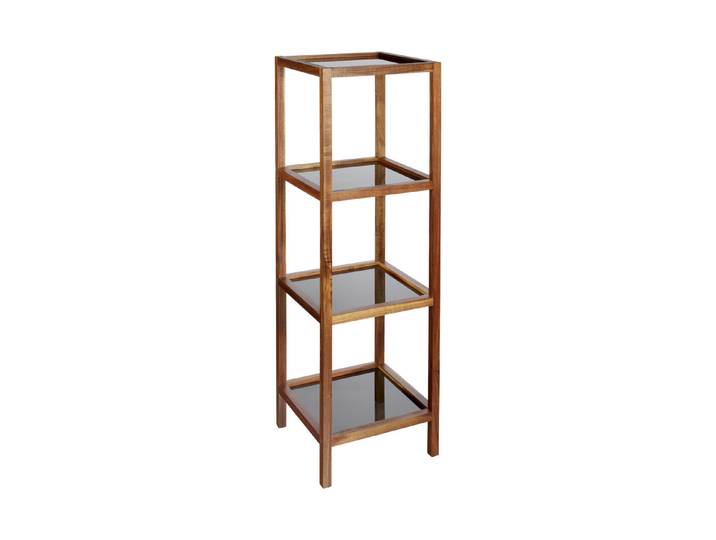 Wenko Bad- & Wohnregal Fondi Holz, Glas 36 x 36 x 112 cm
