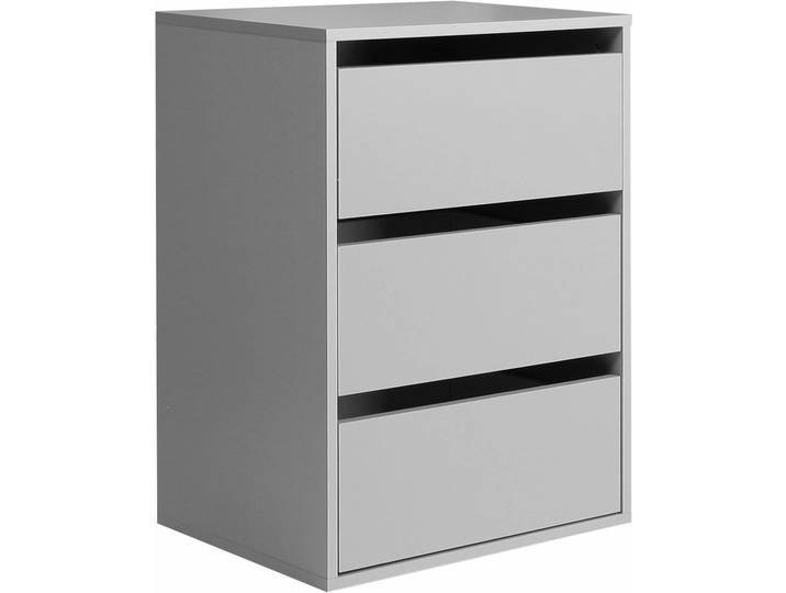 Schubladeneinsatz FORTE, grau, B:51cm H:73cm T:40cm, Holzwerkstoff, Schubladeneinsätze, Schubladeneinsatz