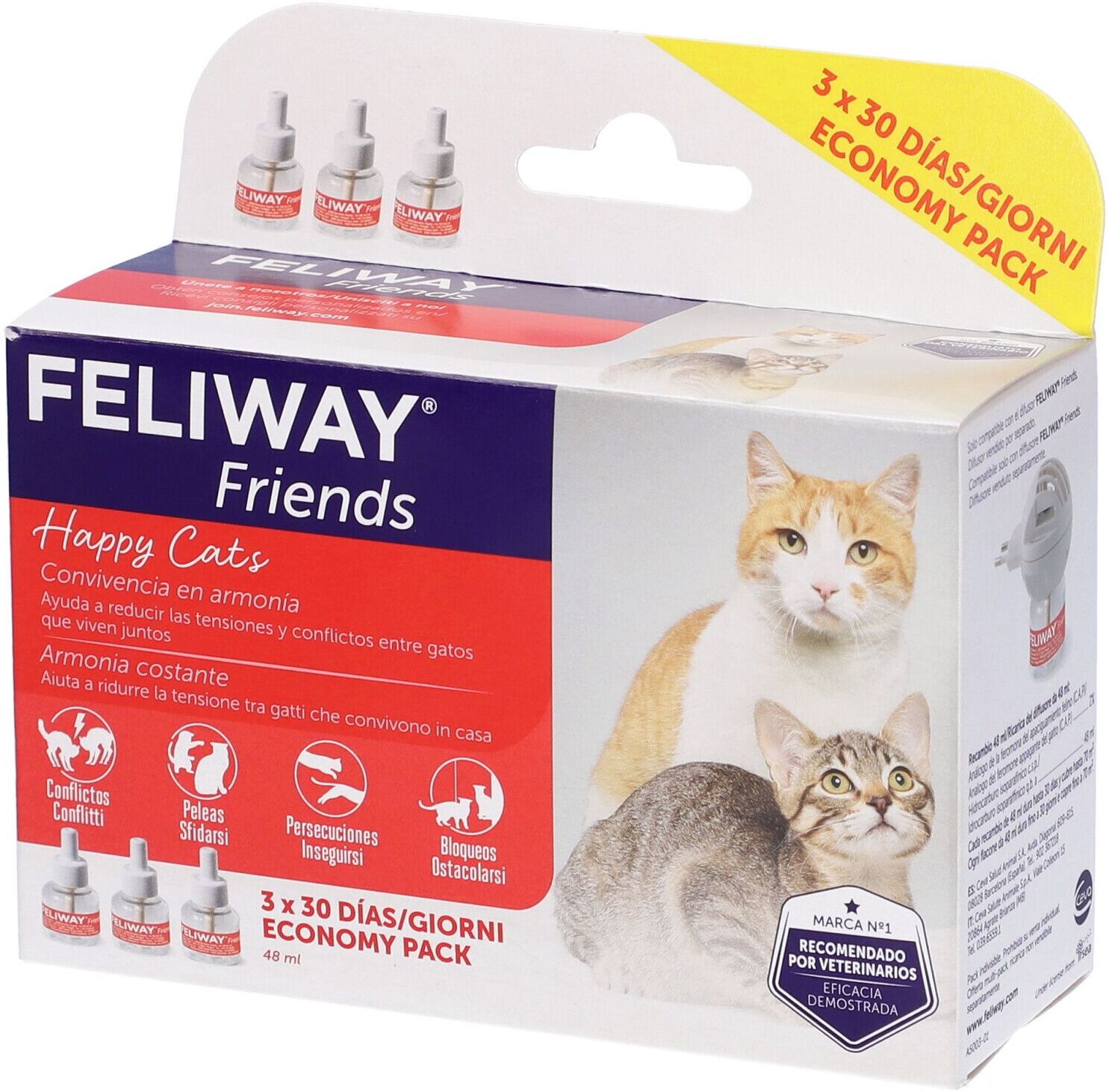 Ceva Salute Animale Feliway Friends 3 Ricariche