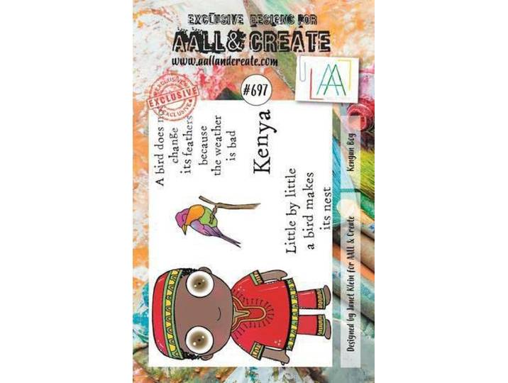 Aall & Create clearstamps A7 - Kenyan boy