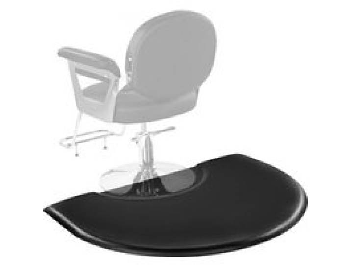 VEVOR Salonmatte für Friseure, 930x1220 mm, halbrunde Stehmatte, 25 mm dicke, Anti-Ermüdungs-Bodenmatte für Friseursalons mit rundem Ausschnitt, PVC-Oberfläche & abgeschrägten Kanten zum Stolpern