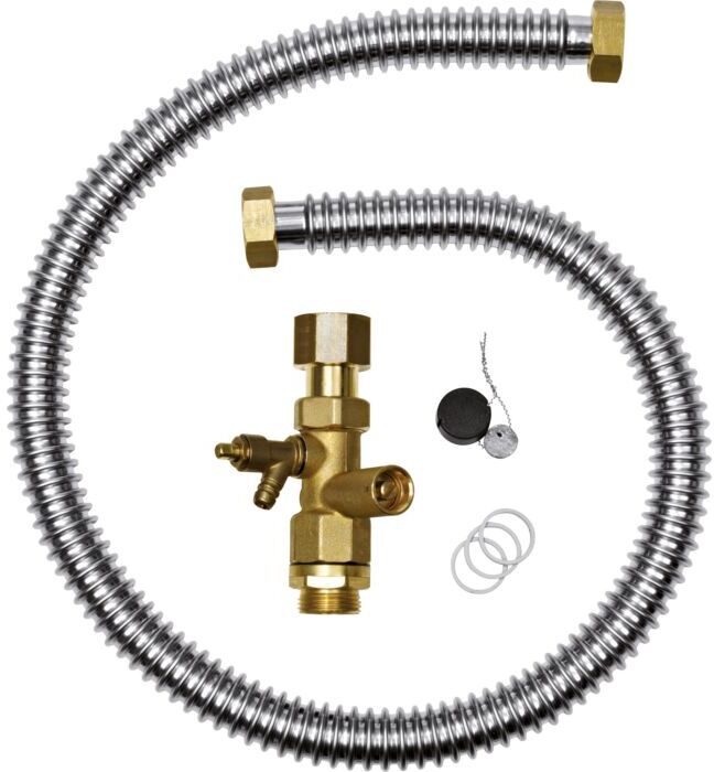 Bosch Anschlussset 63019422 flexibles Leitung und Kappenventil, für externes MAG