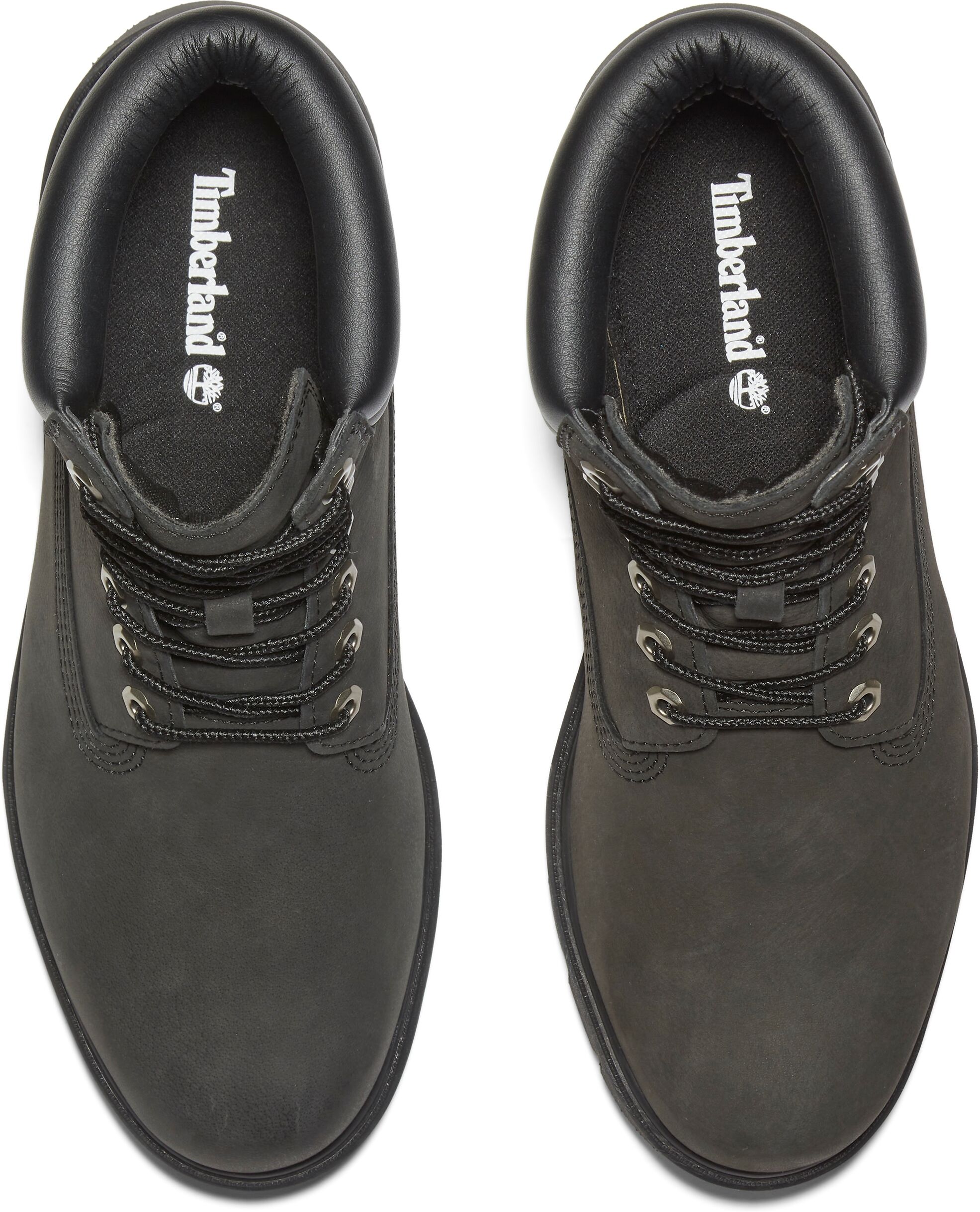 Schnürboots TIMBERLAND "6 IN BASIC6 INCH LACE UP BOOT", Herren, Gr. 45, Leder, schwarz (jet schwarz), Schuhe Schnürboots, Winterstiefel, Schnürstiefel, Winterschuhe jet schwarz 45, Leder