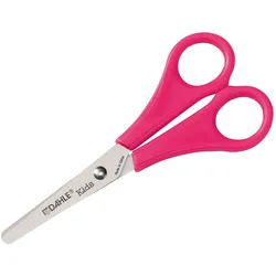 5x Dahle, Schere, Kinderschere rund 13 cm, Griff pink (13 cm)
