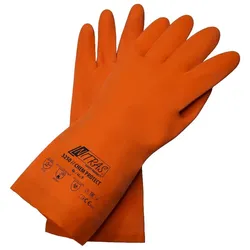 AS Arbeitsschutz Nitras Chem Protect Chemikalienhandschuhe |  orange | Latexhandschuhe | Gr. 10