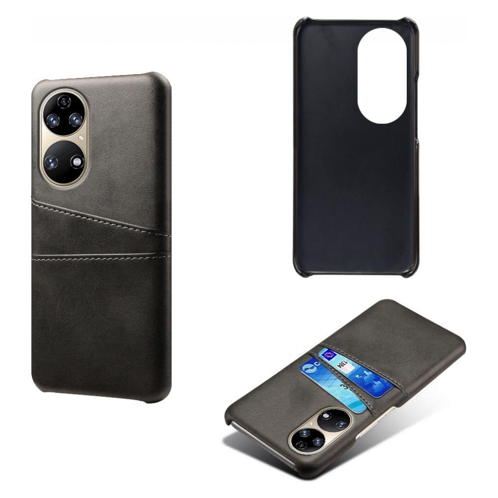 Screenguard Huawei P50 CardCaddy Leder Backcase mit Kartenfächern (Huawei P50) (00029055)