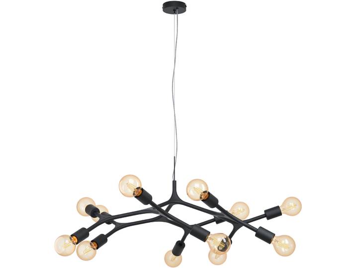 Eglo Pendellampe Bocadella Schwarz Stahl B 92 cm
