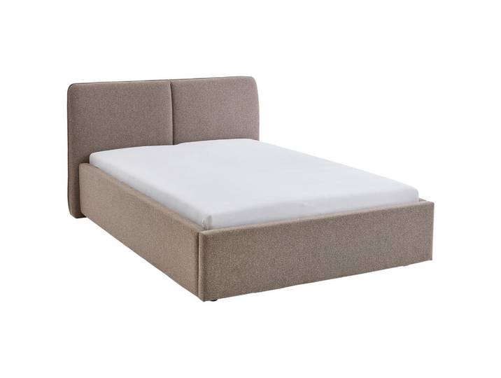 Stylife Polsterbett, Braun, Holz, Eukalyptusholz, massiv, 140x200 cm, Reach, Schlafzimmer, Betten, Polsterbetten