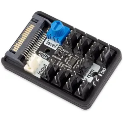 Aqua Computer Splitty9 Active (9 Lüfter), Lüftersteuerung, Schwarz