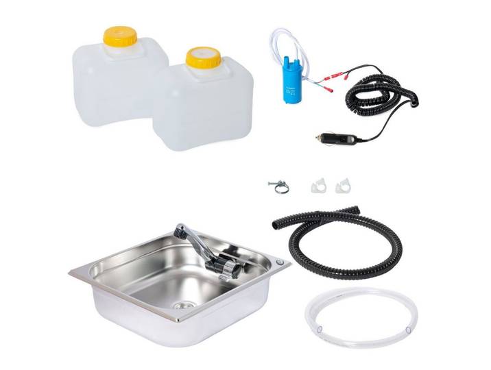 ad-ideen Waschbecken 12V Wasseranlage Miniküche 354x325x100mm Integriert London Camping
