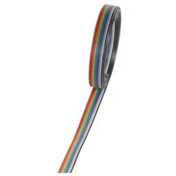 Flachkabel farbig Raster 1,27mm 16 pin 3m