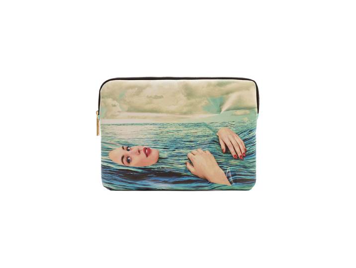 Design Laptop-Hülle „Toiletpaper Seagirl“ Multicolor Seletti