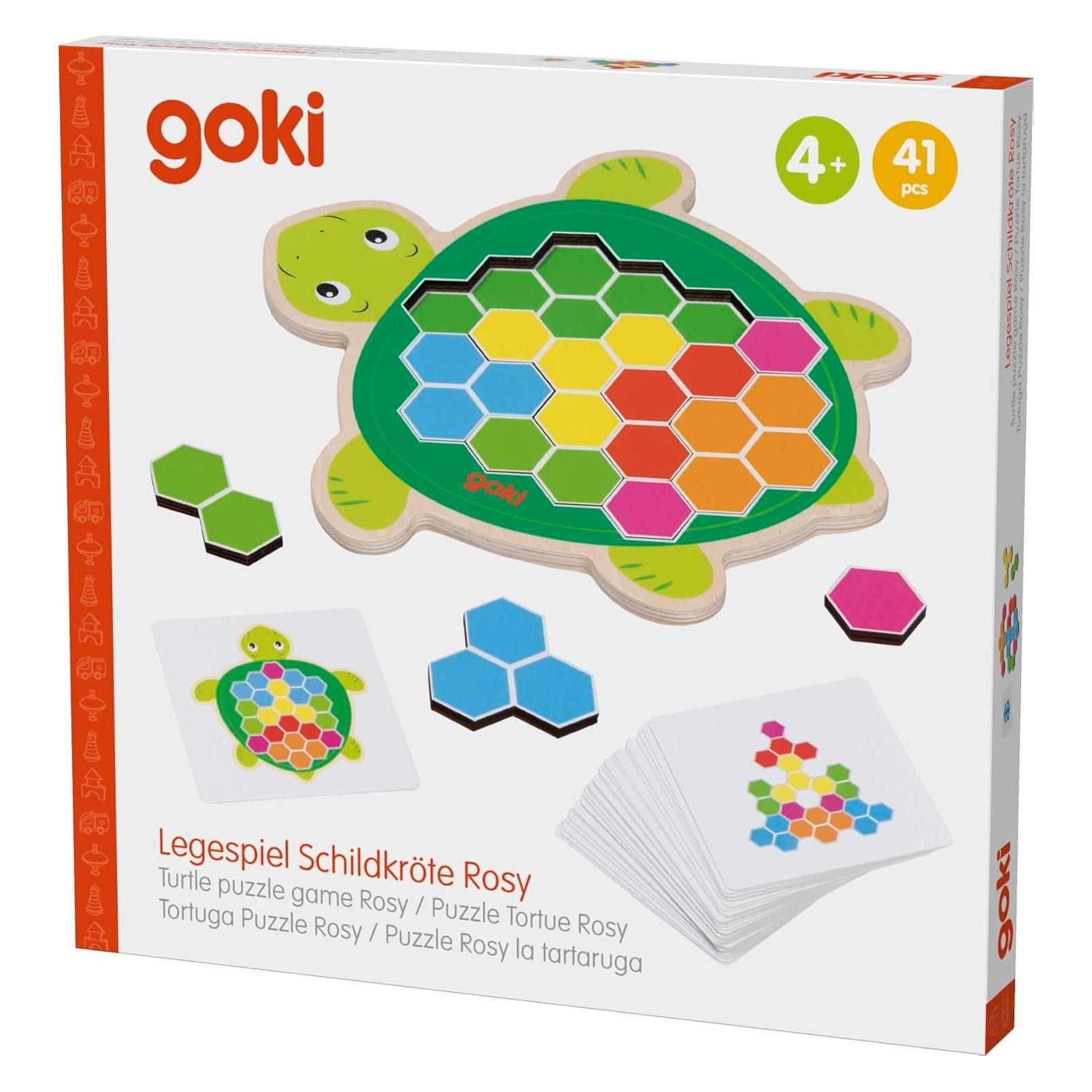 Goki Legespiel Schildkröte Rosy (Deutsch, Englisch, Französisch, Italienisch) (56302)