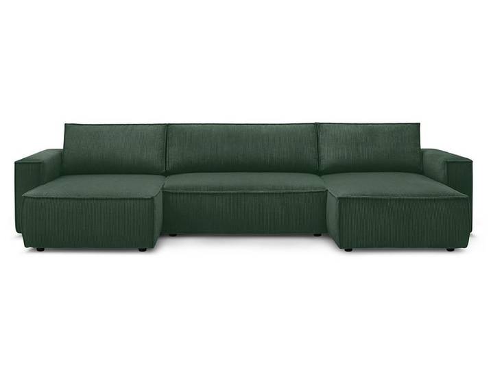 Wohnlandschaft BOBOCHIC NIHAD Cord-Stoff dunkelgrün